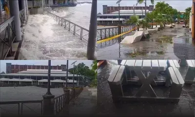 Caudan : la mer se déchaîne