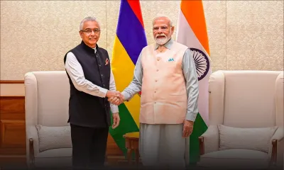Rencontre entre Pravind Jugnauth et son homologue indien Narendra Modi