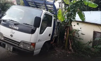 Tranquebar : Un camion percute une maison
