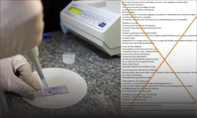 [Fact-checking] Attention à cette liste de prétendus conseils pour prévenir ou lutter contre le cancer