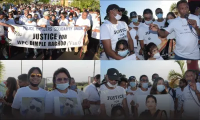 [En images] Candlelight et marche pacifique en mémoire de Dimple Raghoo et pour dire non à la drogue