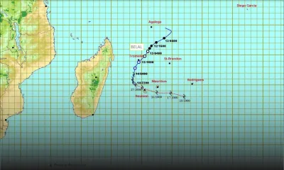 Belal : un avertissement de cyclone de classe 1 reste en vigueur à Maurice