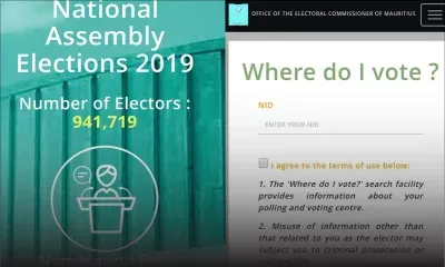 Législatives 2019 : l’application mobile «OEC Mauritius» lancée par le bureau de la Commission électorale