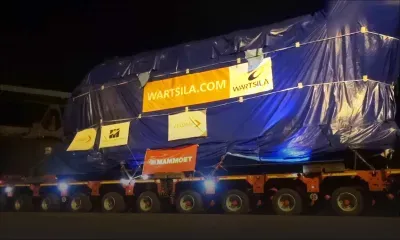 Centrale St-Louis : le transfert du moteur diesel en images