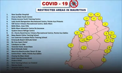 Covid-19 : les 25 centres de quarantaine à Maurice
