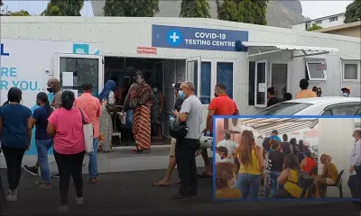 Longues files d’attente devant des Covid-19 Testing Centres