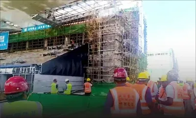 Complexe sportif de Côte-d’Or : un ouvrier chinois meurt écrasé sous des tubes  d'échafaudage