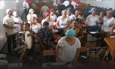 188ᵉ anniversaire de l’abolition de l’esclavage : les membres de la chorale entonnent quelques chansons