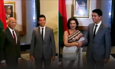 Visite de courtoisie : Le chef juge Keshoe Parsad Matadeen et la Speaker de l’Assemblée nationale rencontrent Andry Rajoelina 