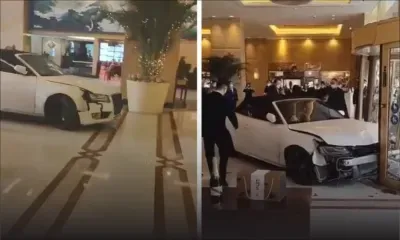 Chine: un client mécontent fonce dans un hôtel avec sa voiture