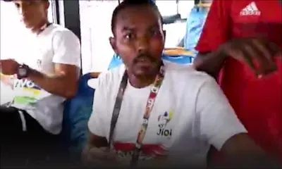 Quand Christopher Casernes s’improvise reporter dans le bus des athlètes !