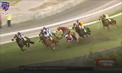 Hippisme : Chute spectaculaire dans la seconde course au Champ-de-Mars 