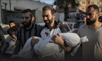 Dans Gaza bombardé, un verger et un terrain de foot comme cimetières de fortune