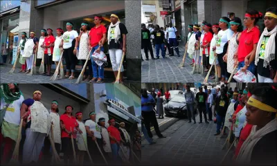 Cleaners : manifestation silencieuse devant les locaux du ministère de la Femme