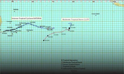 Météo : la tempête tropicale modérée Cliff à 2 660 km de Maurice 