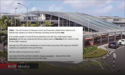 Covid-19 : Les États-Unis placent Maurice sur la liste des pays à très haut risque 