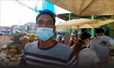 Réouverture des marchés : Utam Husraj, vendeur de noix de coco, soulagé de pouvoir de nouveau gagner sa vie