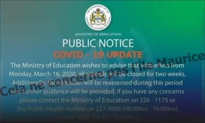 Un communiqué du ministère de l'Éducation de la république du Guyana sur le Web trouble des internautes mauriciens
