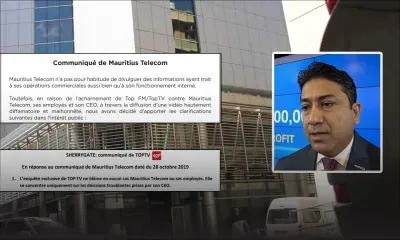Vidéo intitulée «Sherrygate» : Mauritius Telecom et Top TV se répondent par communiqués 