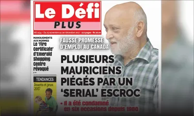 Voici la Une du Défi Plus de ce samedi 25 novembre