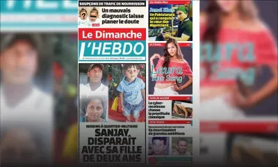 Voici la Une de Le Dimanche / L'Hebdo