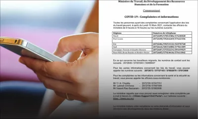 Infos pratiques : ces numéros à contacter pour les plaintes pour non-respect des lois du travail 