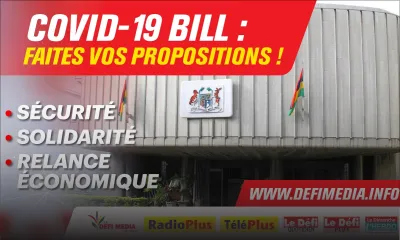 Covid-19 Bill : Faites vos propositions !