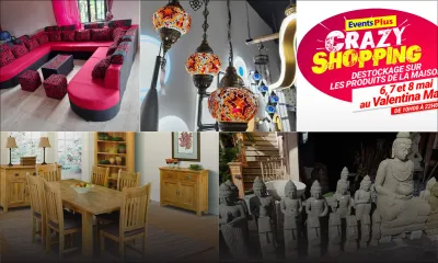 Crazy Shopping : meubles et accessoires de décoration intérieure à prix cassés  