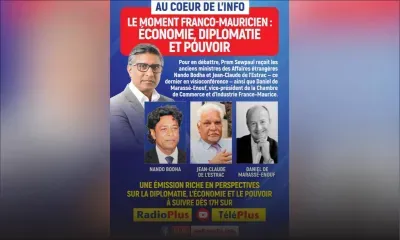 Au Coeur de l'Info - France-Maurice : zoom sur les enjeux économiques, politiques et culturels