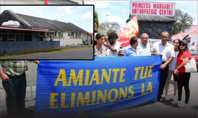 Manifestation : la CTSP dénonce la présence d’amiante à l’hôpital Victoria