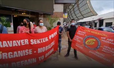 Port-Louis : manifestation de la CTSP devant le ministère du Travail