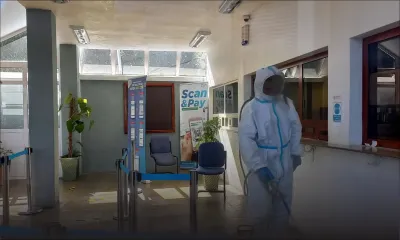 Covid-19 :  désinfection à la CWA de Pamplemousses