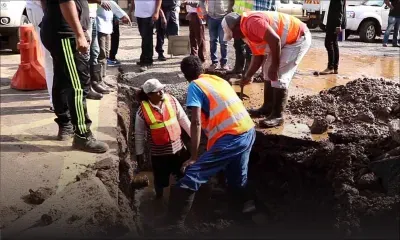 Une partie de Vandermeersch les pieds dans l'eau, des abonnés de Rose-Hill privés d'eau