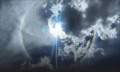 Un halo autour du Soleil visible dans le ciel de Maurice depuis ce lundi matin