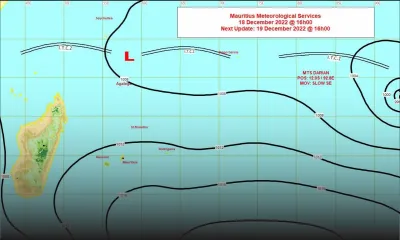 Météo : la tempête Darian à 3 000 km des Mascareignes 