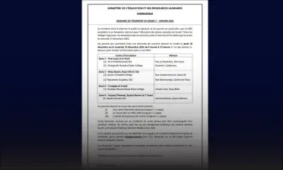 Demande de transfert en Grade 7 : un deuxième exercice prévu