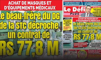 Voici la Une du Défi Plus de ce samedi 11 juillet 2020