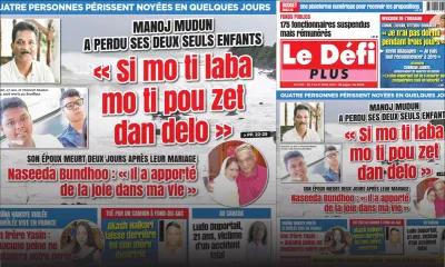 Voici la Une du Défi Plus de ce samedi 05 mars 2022