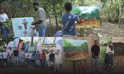 La campagne «Défi Vert - Plein Air» s'est terminée à l'île-aux-Aigrettes par une compétition de peintures