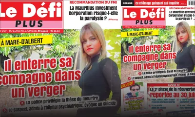 Voici la Une du Défi Plus de ce samedi 29 mai 2021
