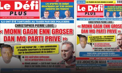 Voici la Une du Défi Plus de ce samedi 04 Juin 2022