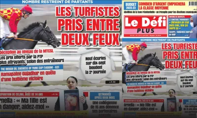 Voici la Une du Défi Plus de ce samedi 11 Juin 2022