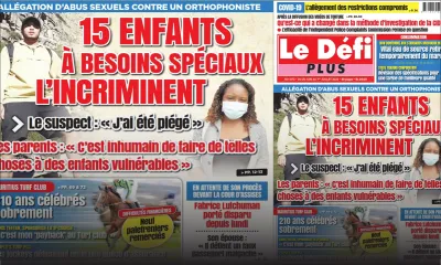 Voici la Une du Défi Plus de ce samedi 25 Juin 2022