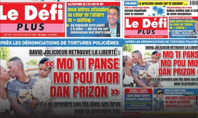 Voici la Une du Défi Plus de ce samedi 09 Juillet 2022