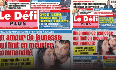 Voici la Une du Défi Plus de ce samedi 16 Juillet 2022