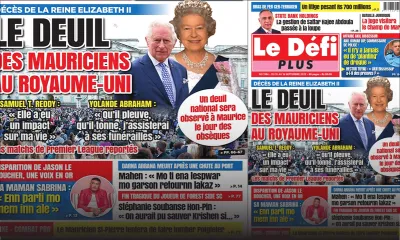 Voici la Une du Défi Plus de ce samedi 10 Septembre 2022