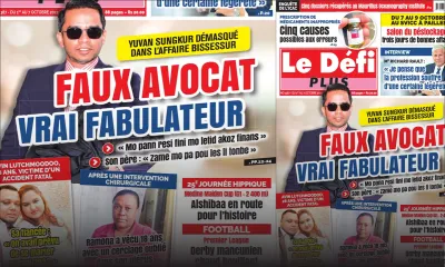 Voici la Une du Défi Plus de ce samedi 01 Octobre 2022