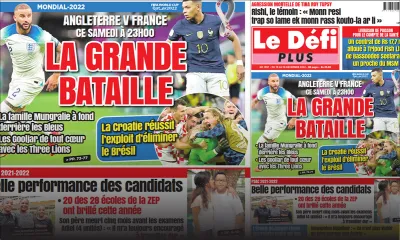 Voici la Une du Défi Plus de ce samedi 10 Decembre 2022