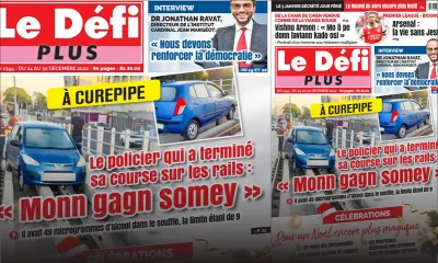 Voici la Une du Défi Plus de ce samedi 24 Decembre 2022