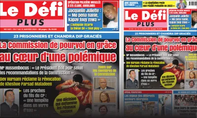 Voici la Une du Défi Plus de ce samedi 07 Janvier 2023